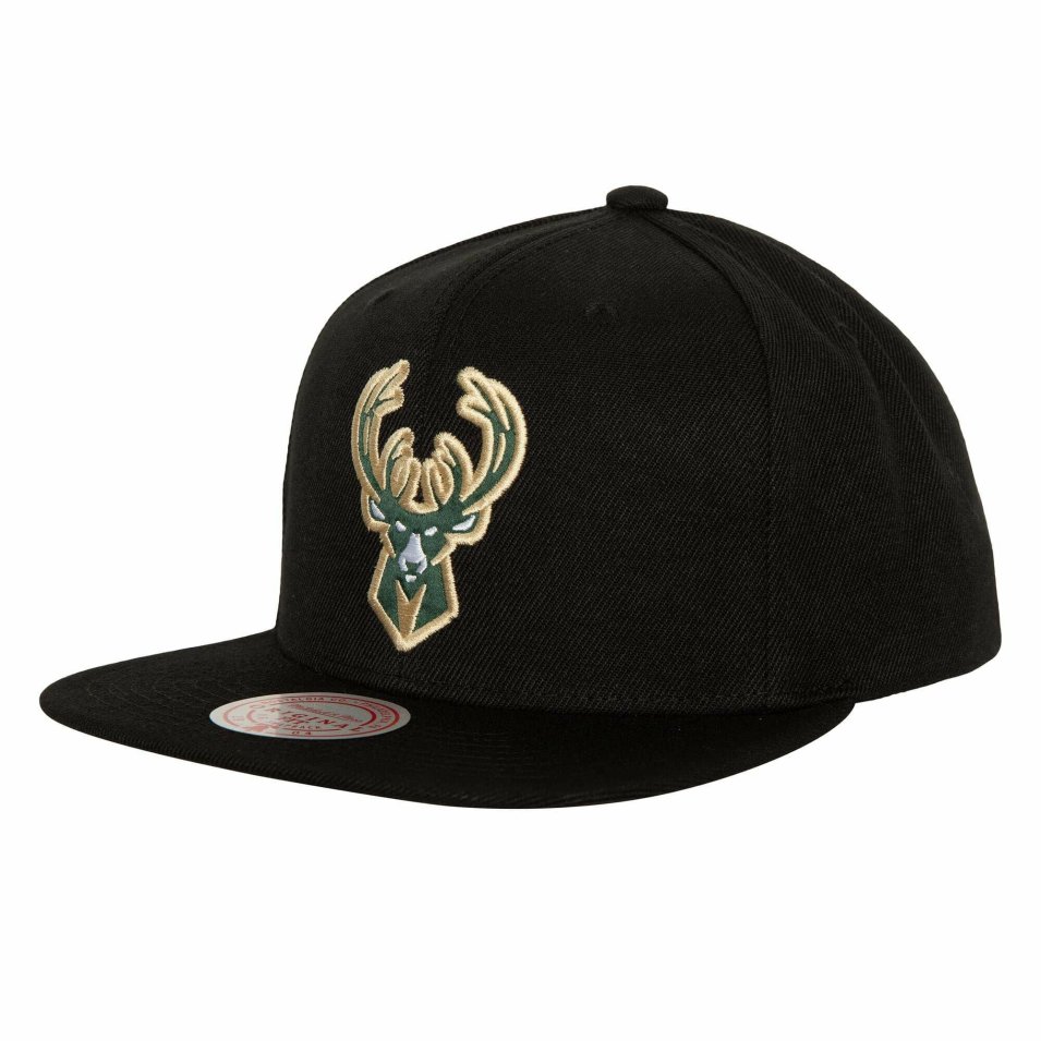 Headwear Mitchell & Ness  | Satin Under Snapback Milwaukee Bucks