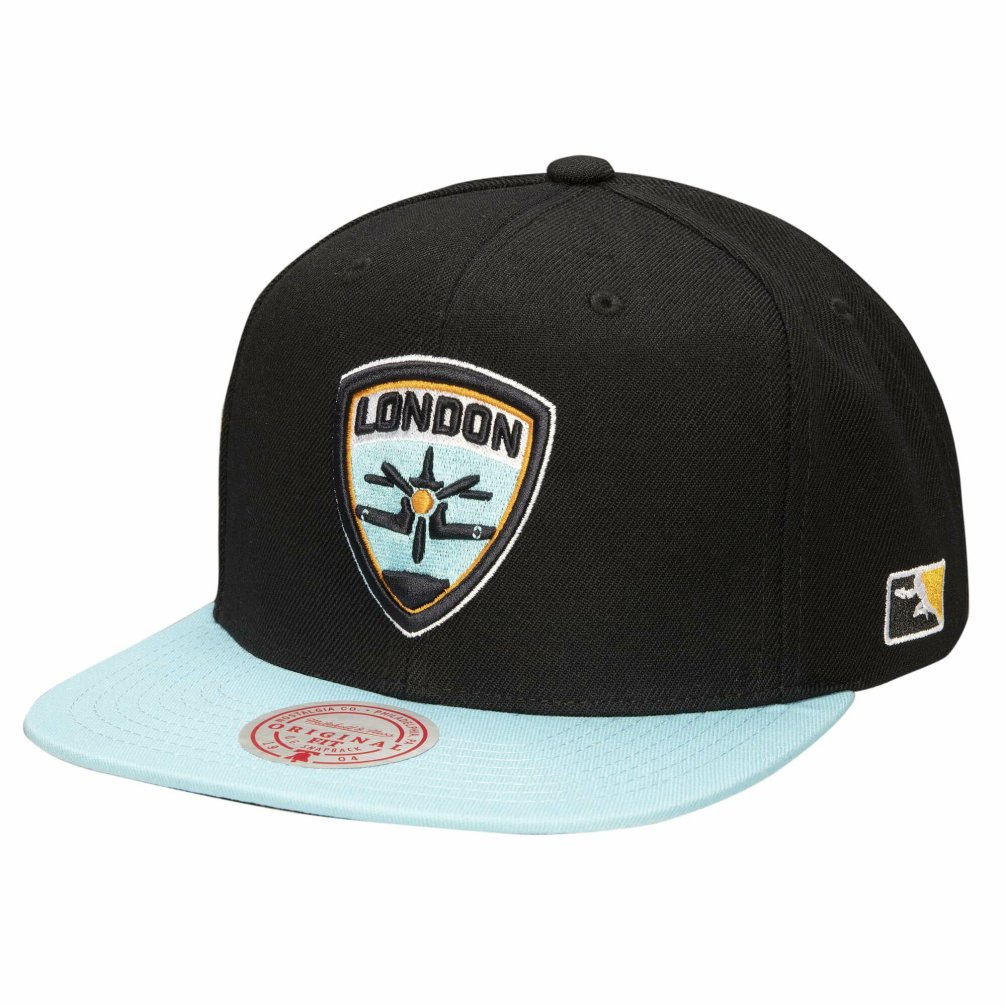 Headwear Mitchell & Ness  | Owl Black Two Tone  Snapback London Spitfire